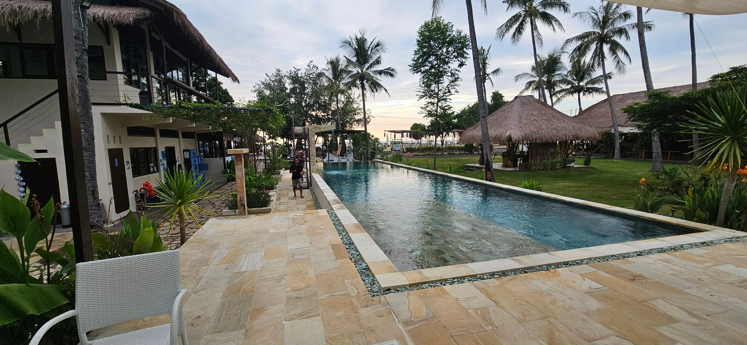 Pool view at the resort