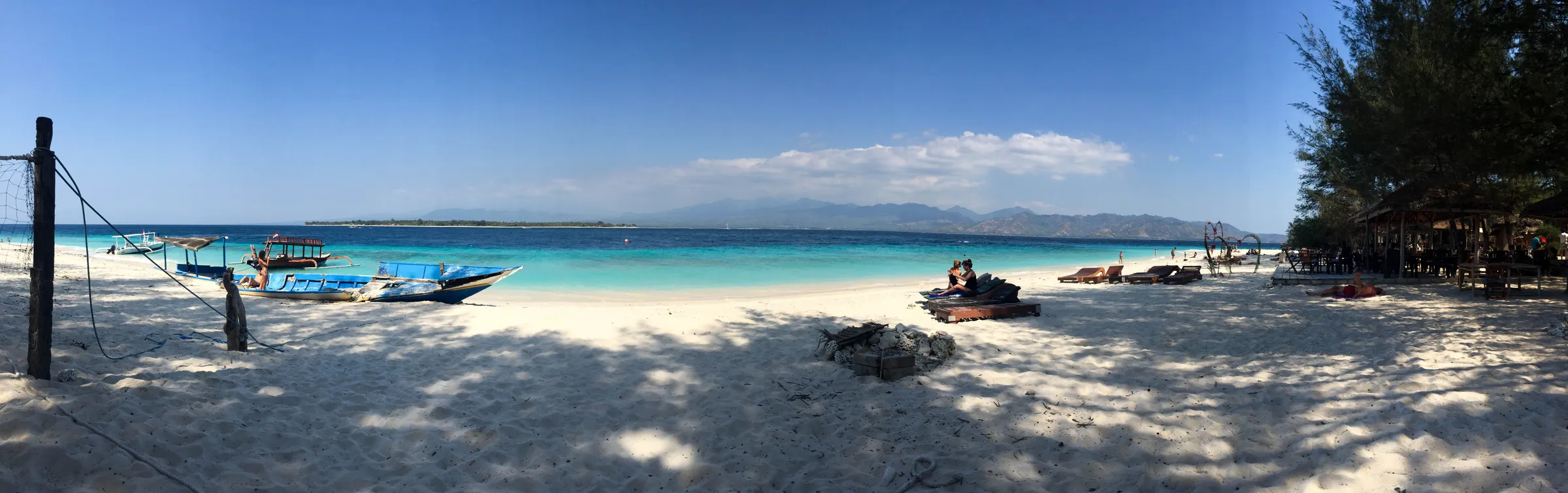 Beach view with neighboring island